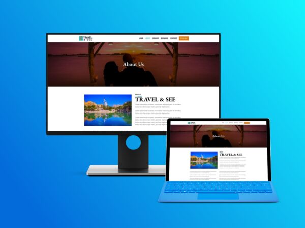 Travel agency website for free