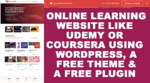 How to create an online course & learning marketplace website like Udemy with WordPress
