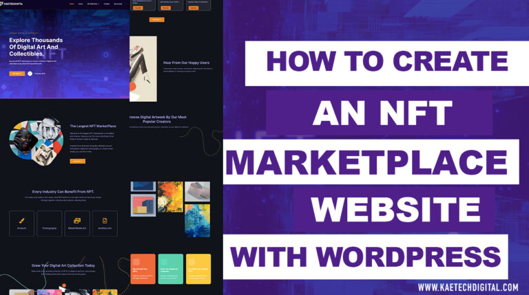 NFT MARKETPLACE WORDPRESS WEBSITE