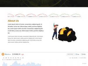 One-Page Cryptocurrency Investment Website Template