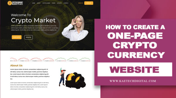 Cryptocurrency Template | kaetechdigital.com_