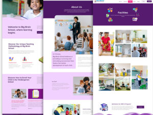 Pre-School and Kindergarten Website Template