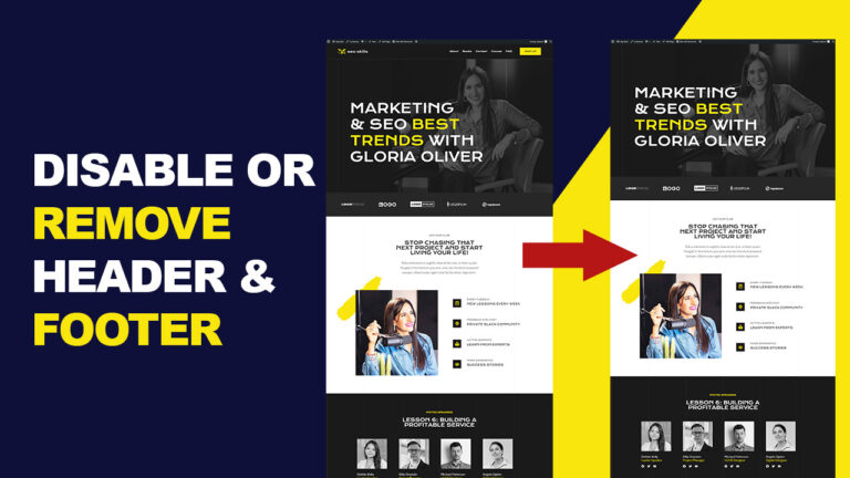 Removing or Disabling Header and Footer: Three Methods for Your Website