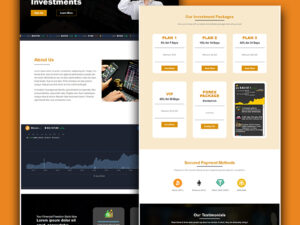 Cryptocurrency Investment Website Elementor Template