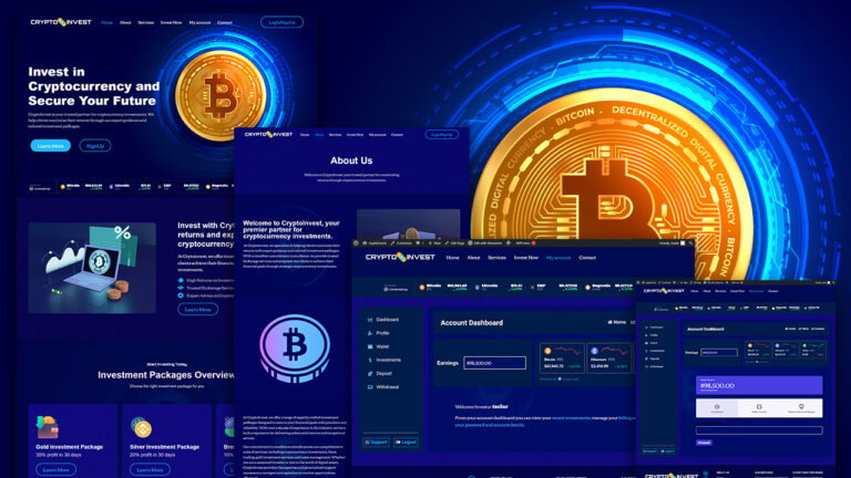 Cryptoinvest – Cryptocurrency Investment website
