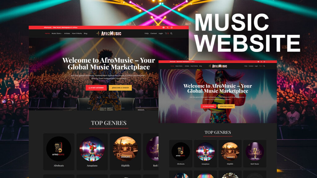 Music Marketplace Website: How to Build One with WordPress, Elementor, and WCFM