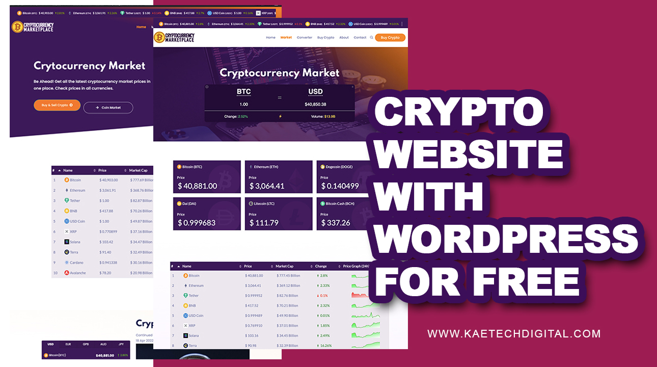 How to create a cryptocurrency & investment website with WordPress