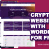 how to create cryptocurrency marketplace website with WordPress