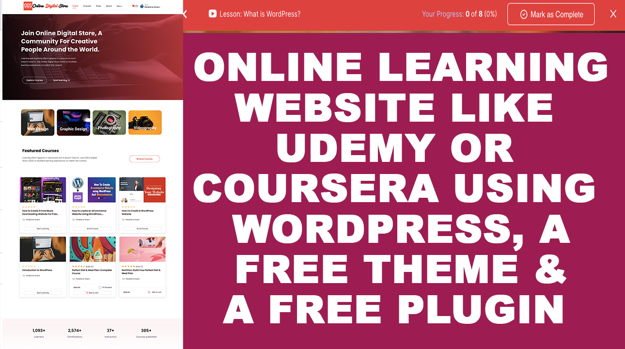You are currently viewing How to create an online learning website
