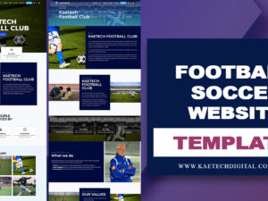 KFC Football/Soccer Website Template