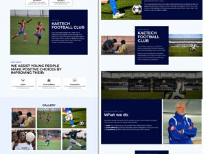 KFC Football/Soccer Website Template